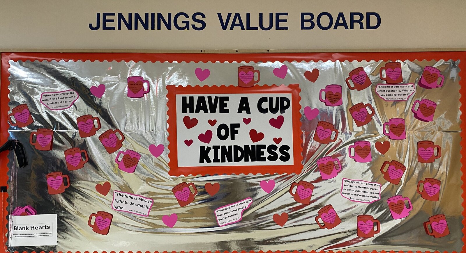 Values Board Examples Jennings' nonprofit mission shows in values board