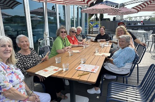 Waterfront dining was a great way to experience a summer evening