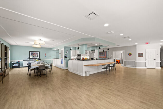 kitchen and dining room