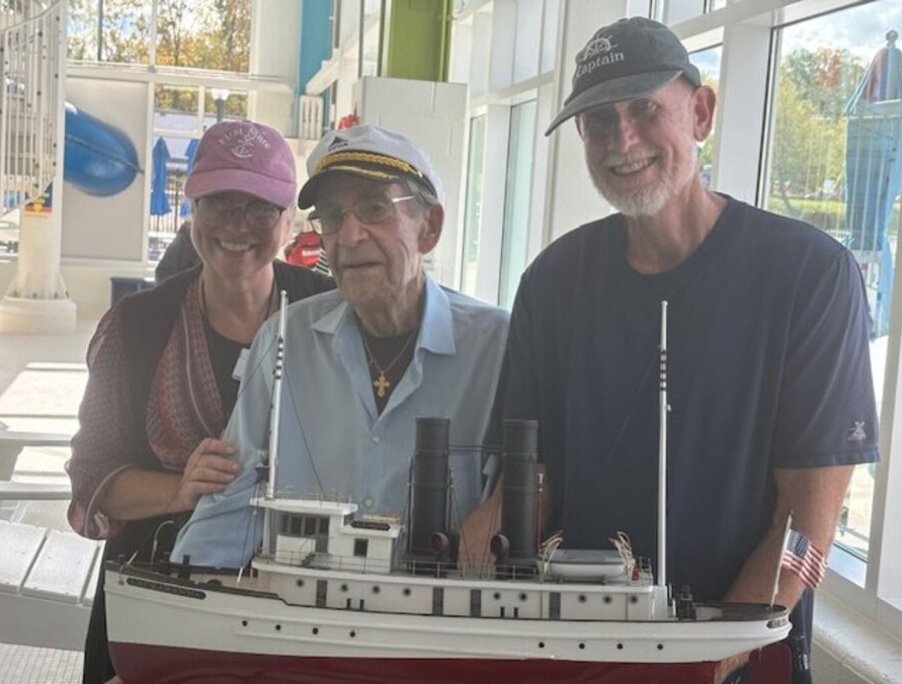 Alex with model boat